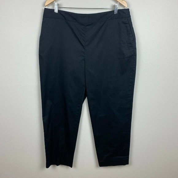 Pendleton Dress Pants 16 Ankle Black Straight Leg Office Career Workwear - Picture 1 of 10